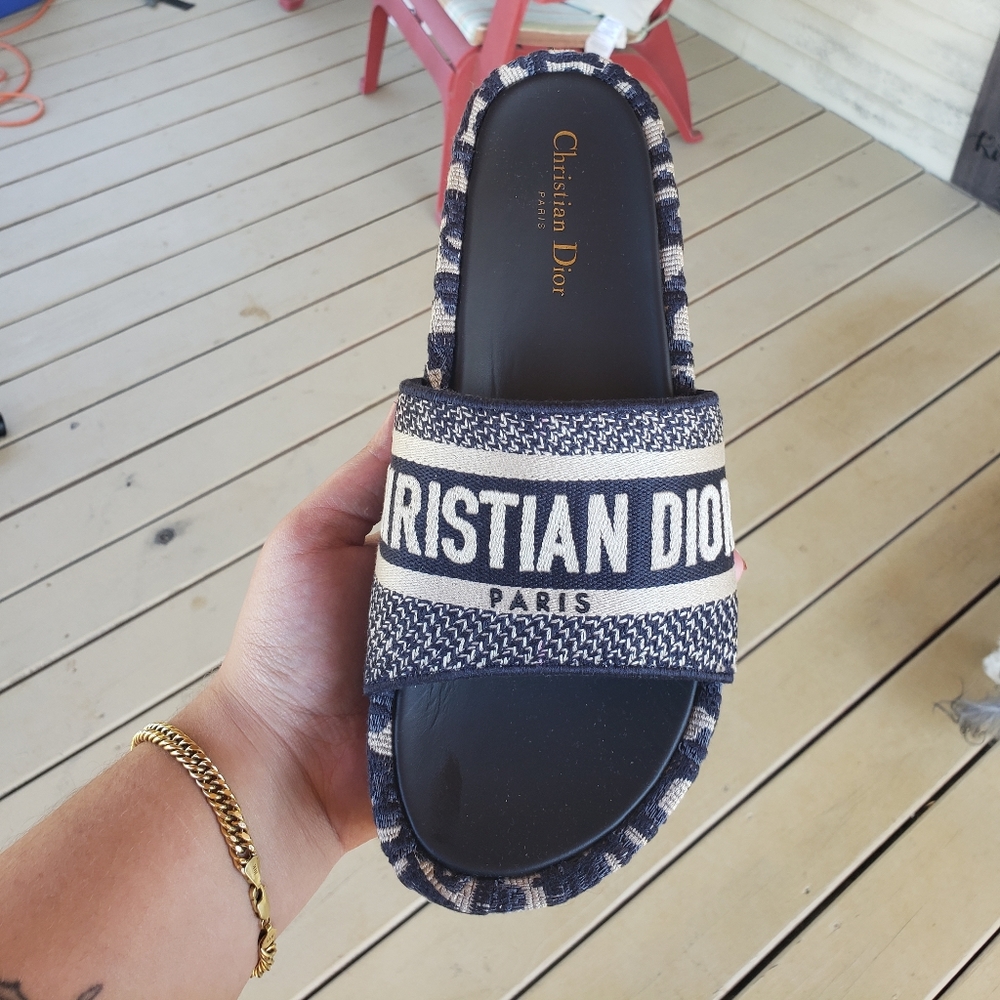 Christian Dior Oblique D-Way Plat Form Sandal